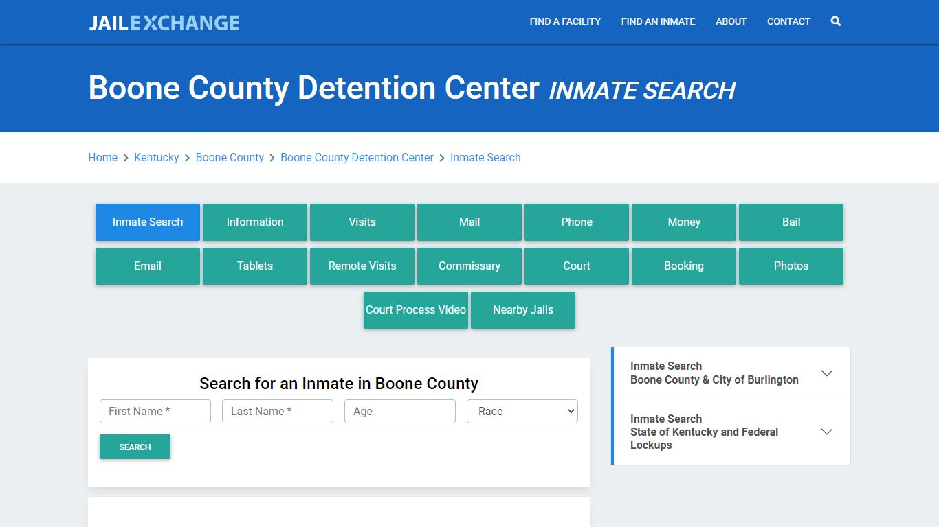 Boone County Detention Center, KY Inmate Search: Roster & Mugshots